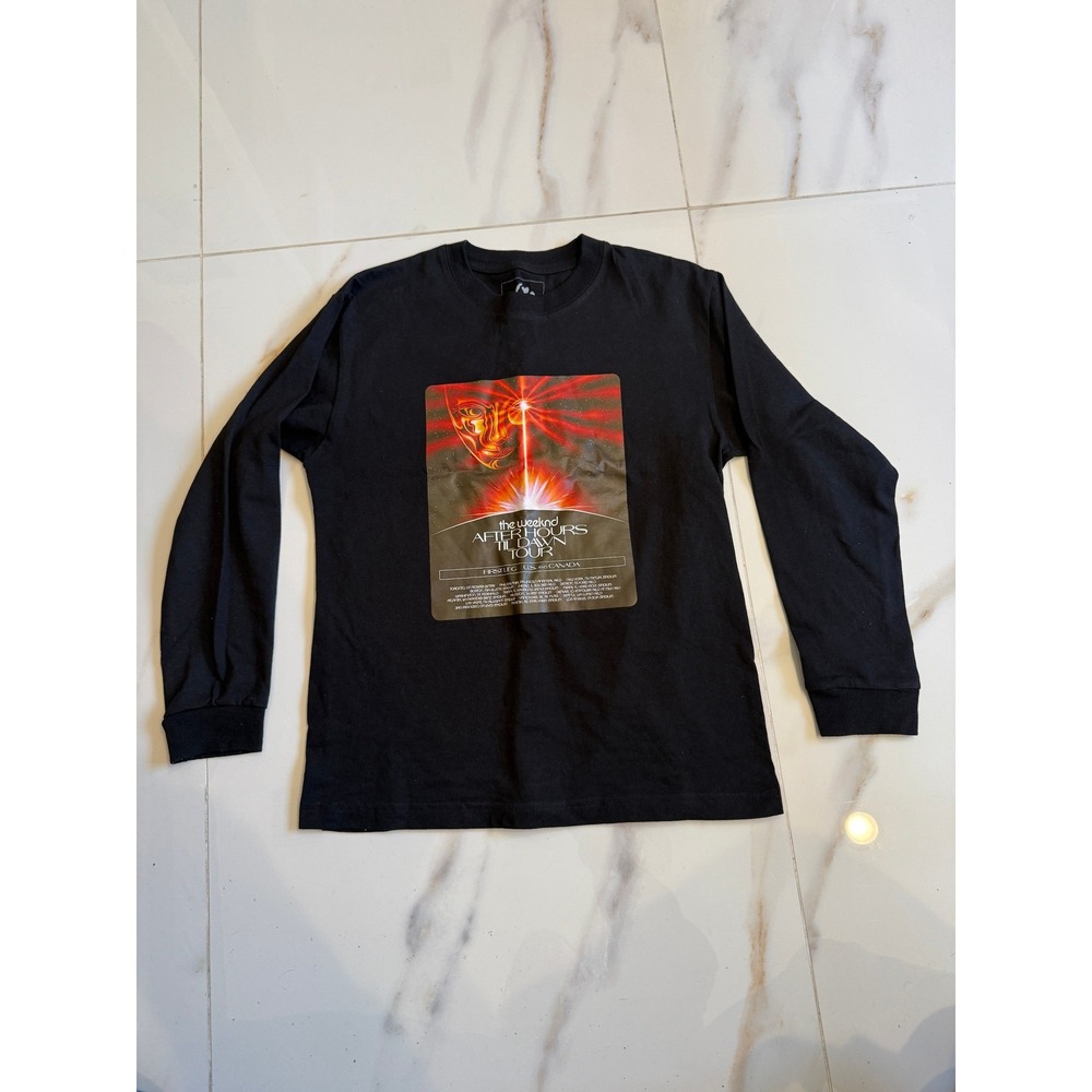 The Weeknd After Hours Til Dawn Tour Long Sleeve Shirt Black Concert Tee 2022